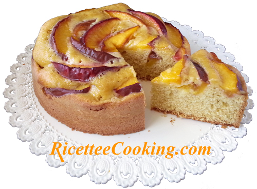 Torta di pesche all'Amaretto